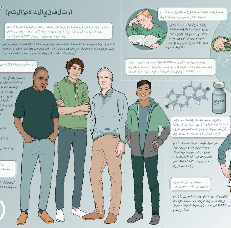 Arabic language infographic