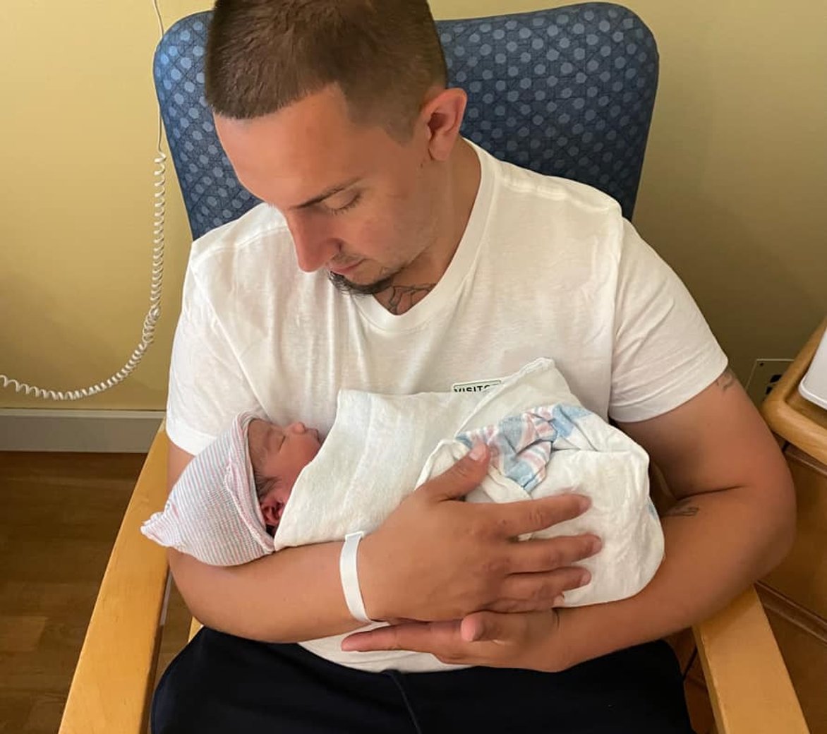Dad with baby