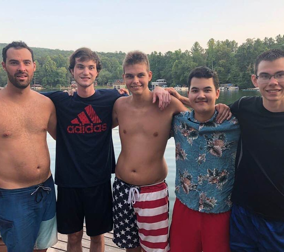 Group of 4 young XXY men and Ryan
