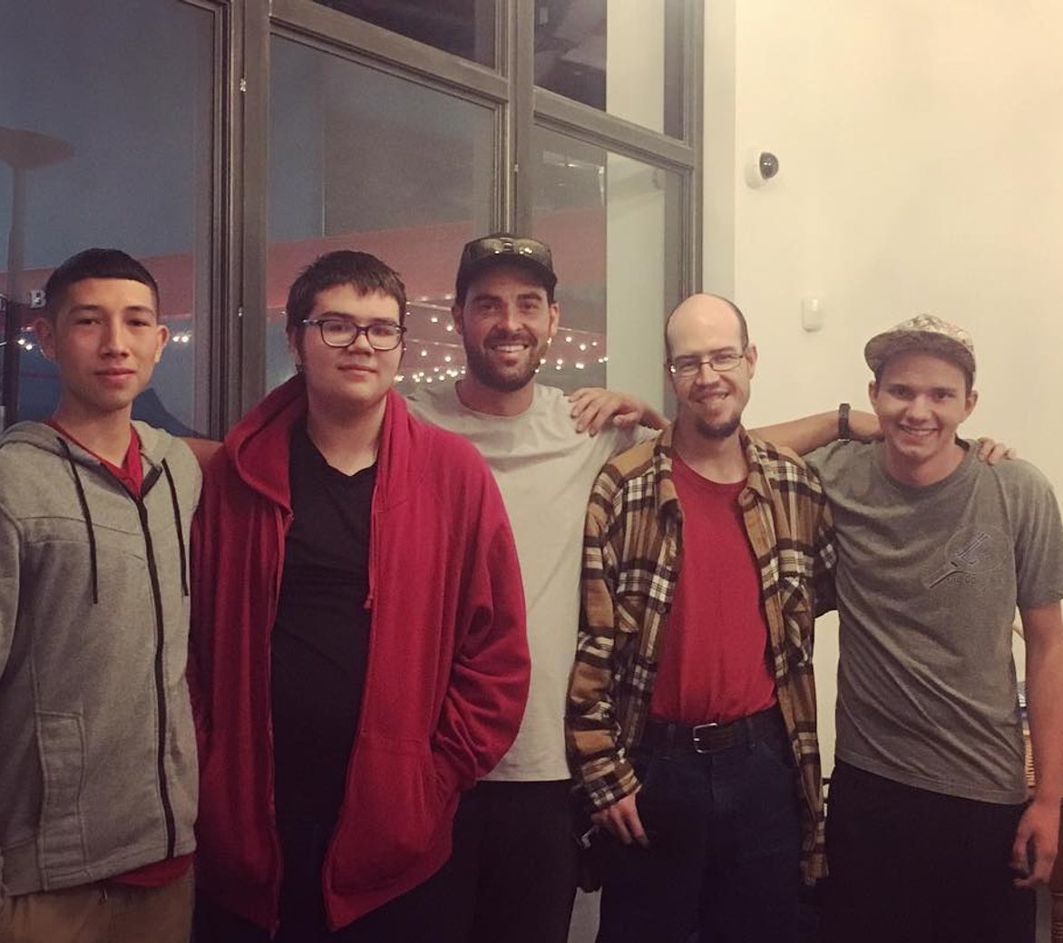 Group of 5 guys with ASD