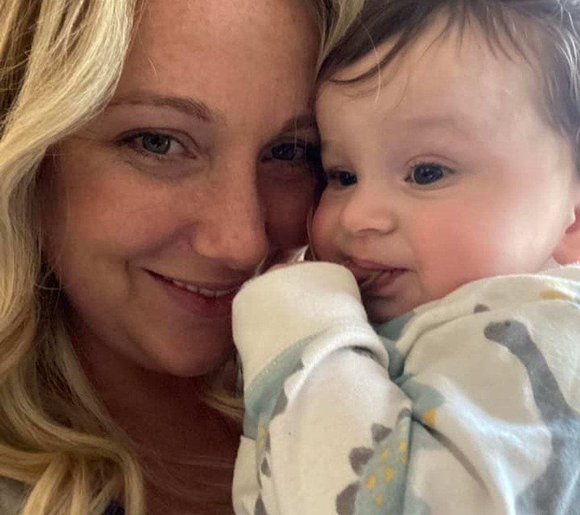 Mother with son